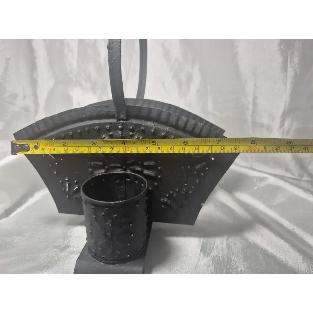 Tin Punch Napkin And Shaker Holder Antique Style